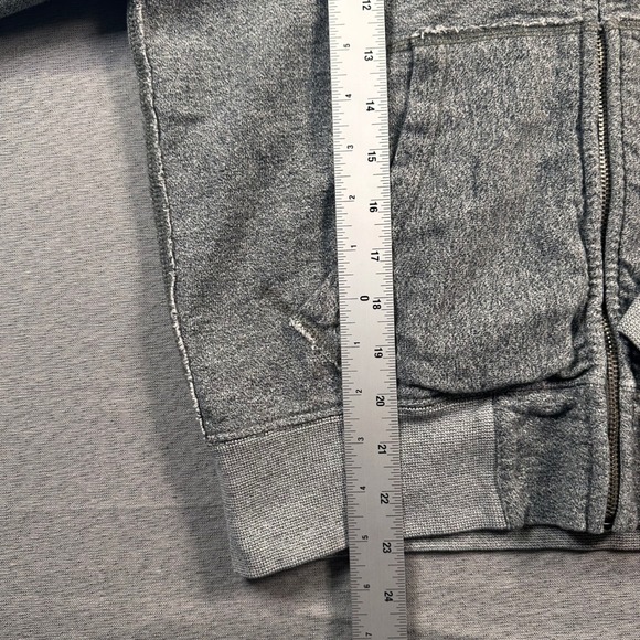 VTG Polo Ralph Lauren Jacket Men S Grey Full Zip Hoodie Sweatshirt Pony Logo - Picture 4 of 7